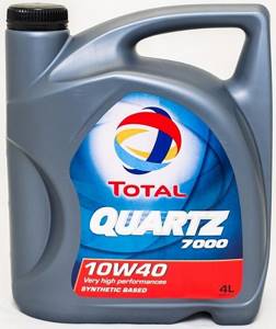 TOTAL QUARTZ 7000 10w40 4л. полусинтетика, масло моторное